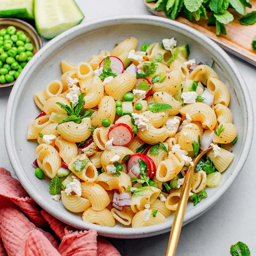 Ensalada de macarrones vegana fácil
