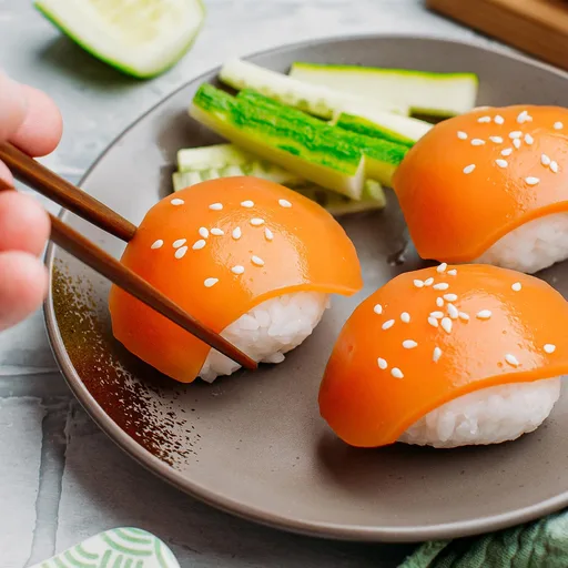 Sashimi de salmón vegano