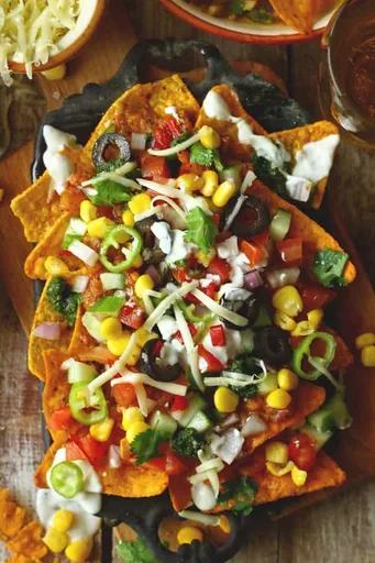 Loaded Vegetarian Nachos Recipe