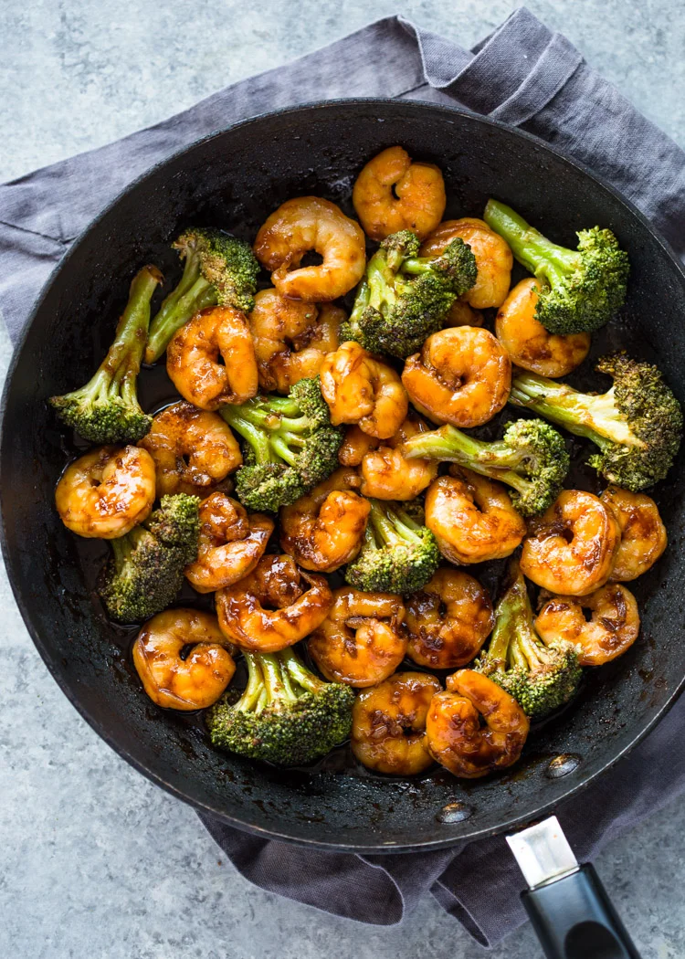 Quick 10 Minute Shrimp Teriyaki Stir-Fry