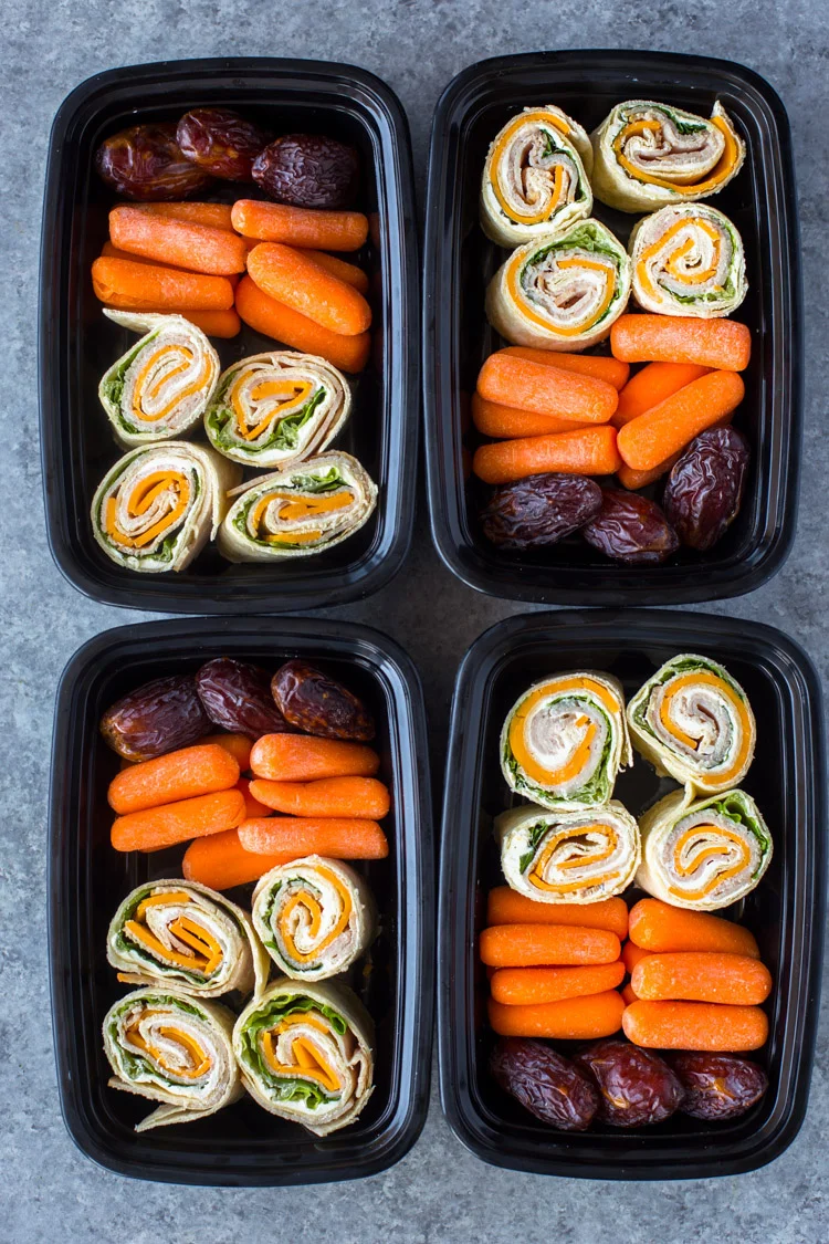 Turkey and Cheese Pinwheels (Meal-Prep Idea)