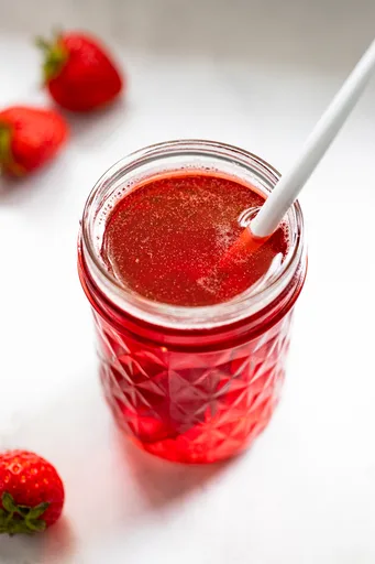 10-Minute Strawberry Simple Syrup for Drinks