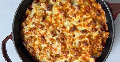 Papas a la boloñesa