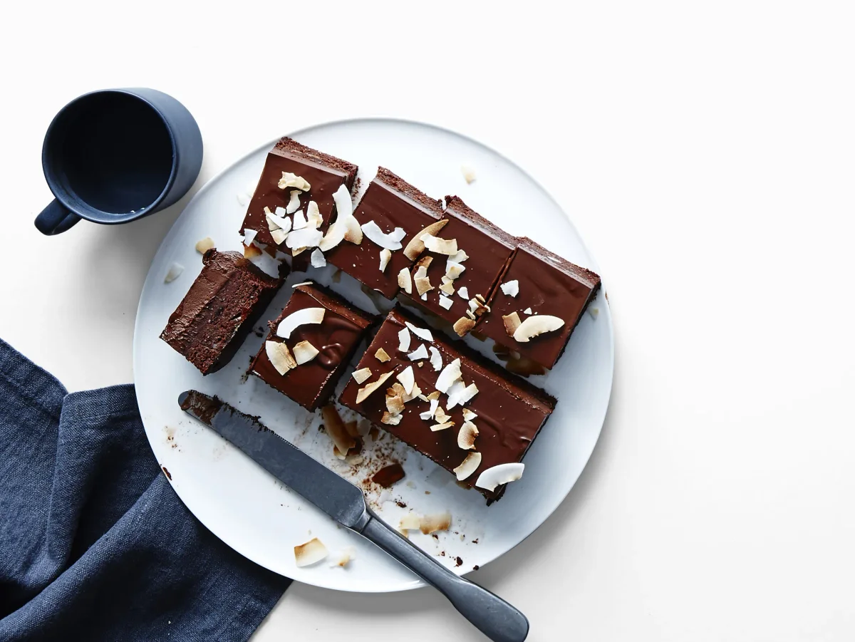 Date, coconut and chocolate slab