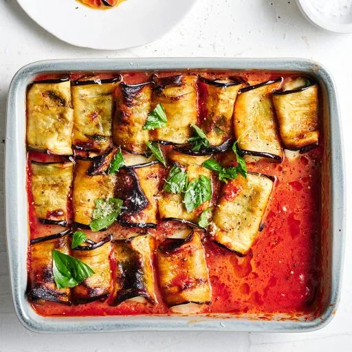 Involtini de berenjena a la parmesana