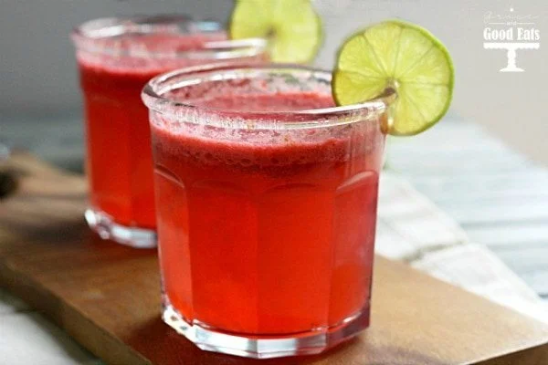 Raspberry Lime Agua Fresca