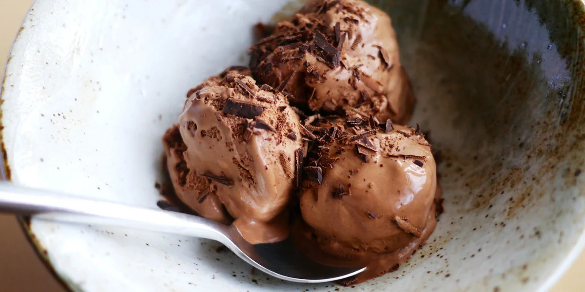 Spiced Belgian chocolate ice cream