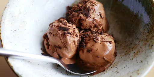 Spiced Belgian chocolate ice cream