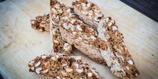 Chocolate and hazelnut biscotti