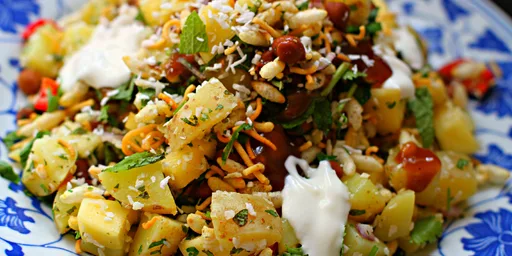 Indo-Thai mango and coconut bhel