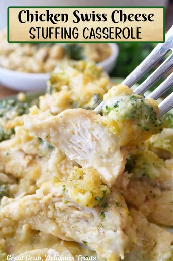 Chicken Swiss Cheese Stuffing Casserole