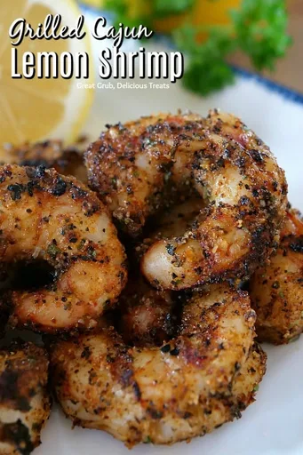 Langostinos al Limón con Estilo Cajún a la Parrilla