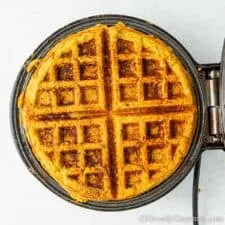 Leftover Stuffing Waffles