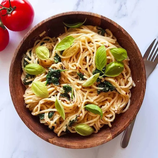 Pasta con hummus