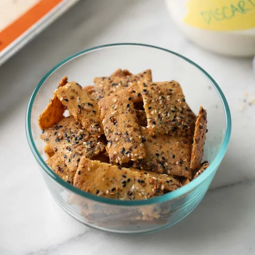Galletas saladas con masa madre sobrante