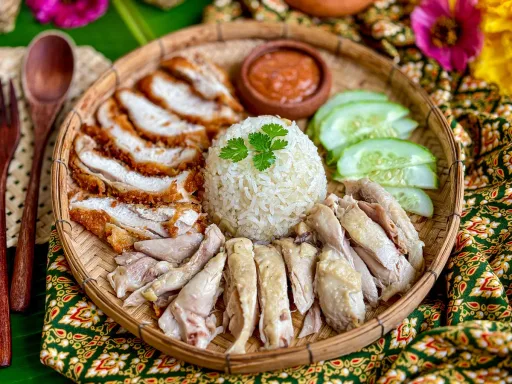 Receta de Khao Man Gai (pollo con arroz al estilo tailandés)