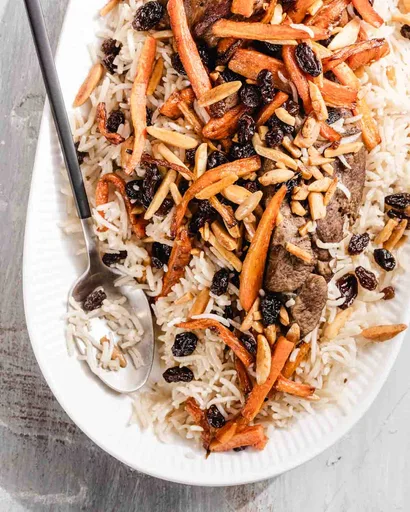 Kabuli Pulao (Slow-Cooked Afghan Lamb & Rice)