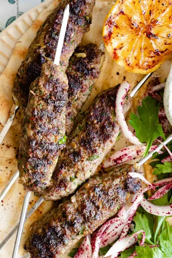 Juicy Beef Kafta Kabobs (Skewers or Patties)