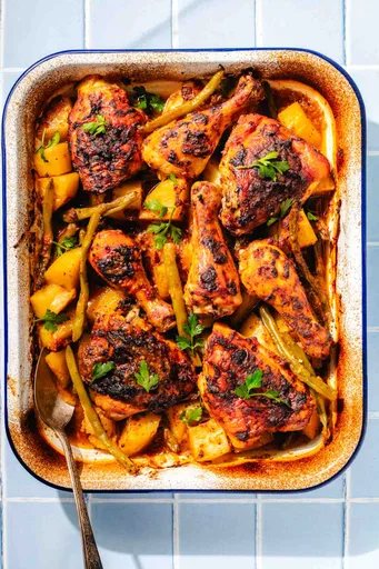 Pollo mediterráneo increíblemente bueno al horno