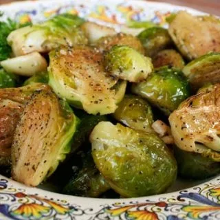 Pan Roasted Brussel Sprouts