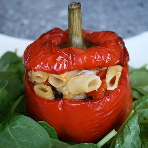 Pasta Stuffed Peppers