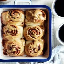 Small Batch Overnight Mocha Cinnamon Rolls