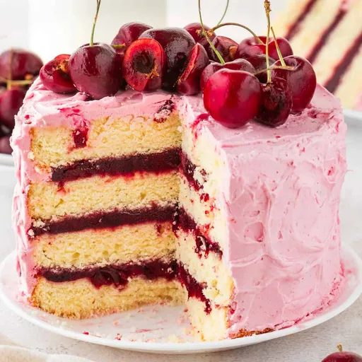 The Best Cherry Layer Cake (With Homemade Cherry Buttercream)