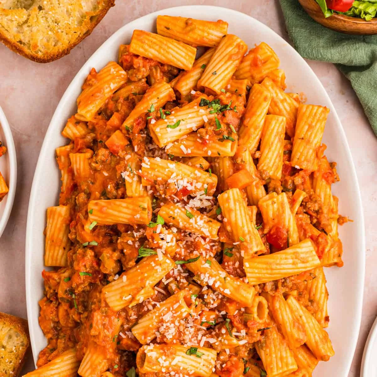 Slow-Simmered Sausage Ragu Pasta