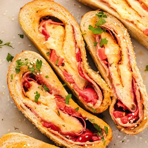 Italian Stromboli Recipe (Easy Rolled Pizza with Pepperoni and Salami)