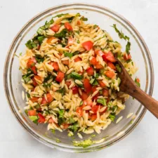 Easy Lemon Orzo Pasta Salad