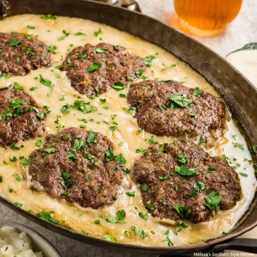 Oven Baked Hamburger Steaks