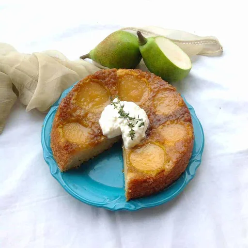 Upside Down Pear Cake