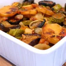 Deliciosa receta de briam (verduras asadas mixtas griegas)