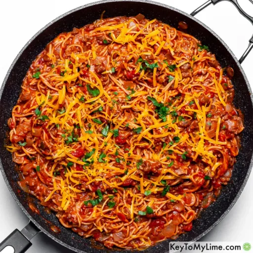 La mejor receta de espaguetis a la mexicana
