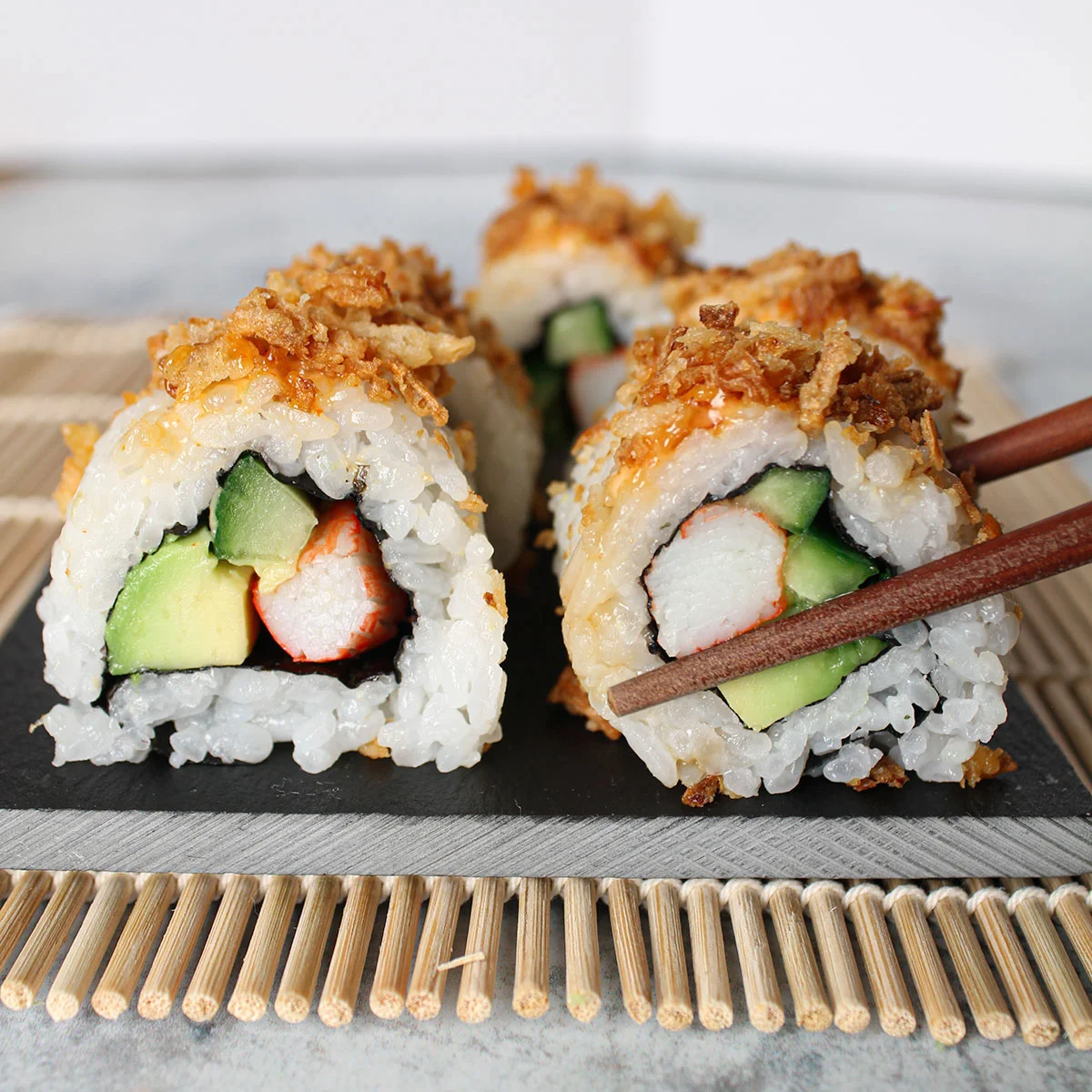 Crunchy California Roll Sushi Recipe