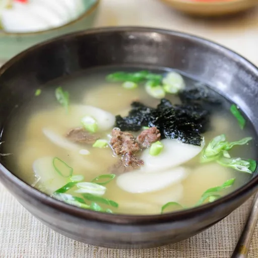 Tteokguk (Korean Rice Cake Soup)
