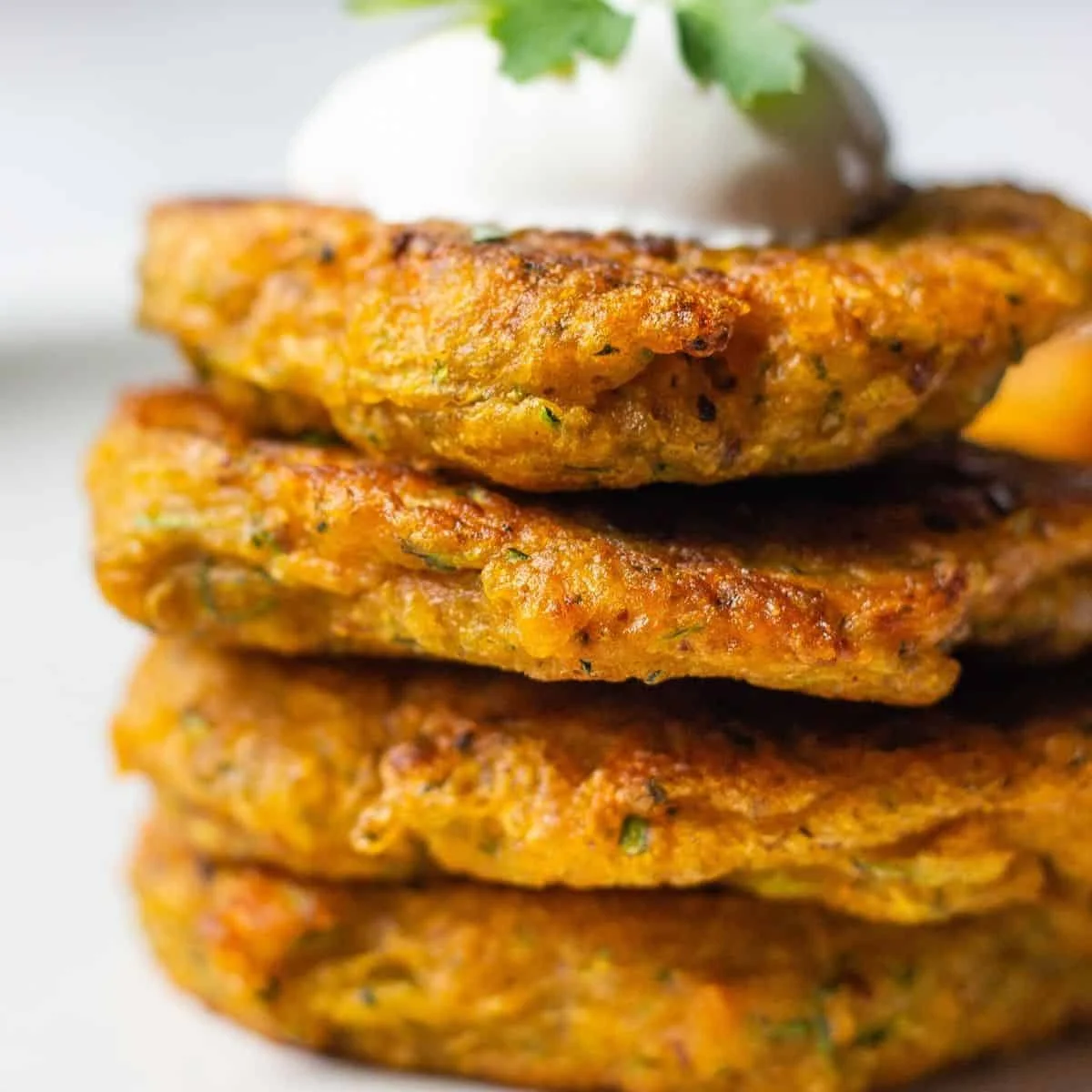 Pumpkin Fritters With Zucchini