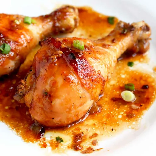 Los mejores muslos de pollo al horno con miel y soja