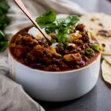 Peach Whiskey Chili