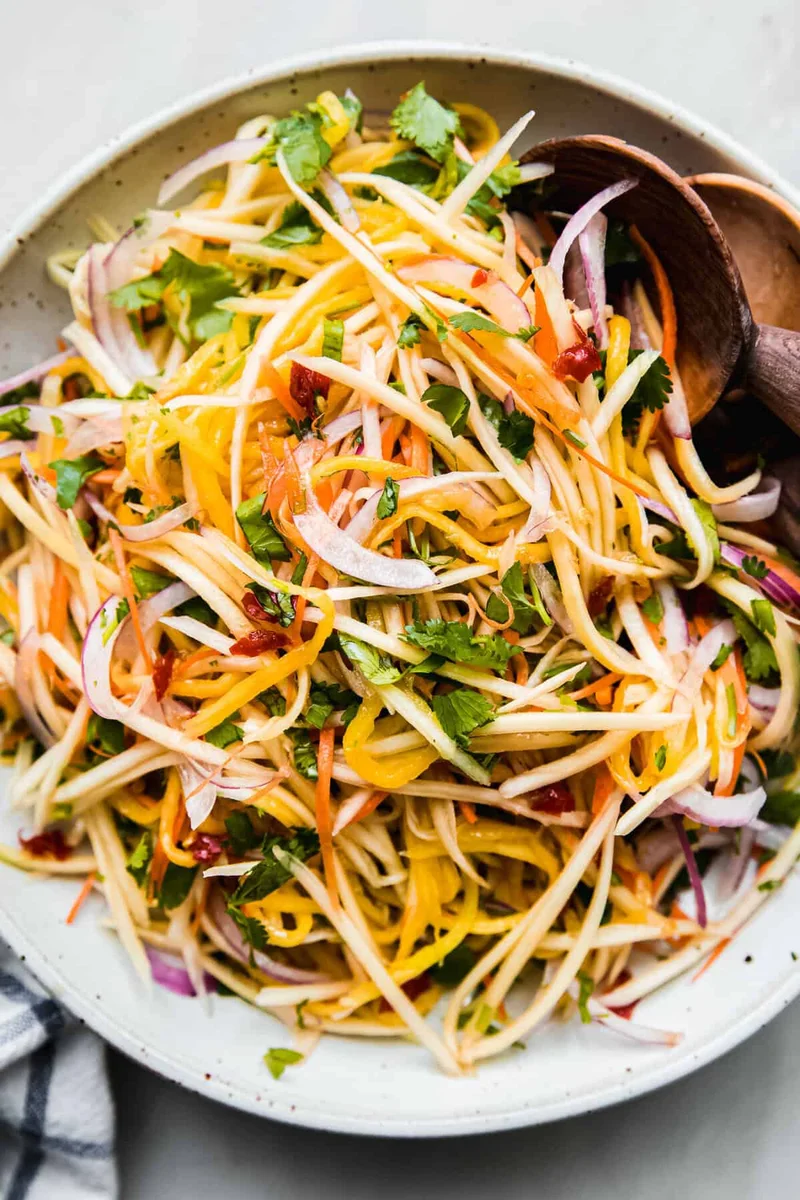 Sweet and Tangy Green Thai Mango Salad