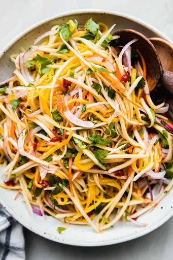 Sweet and Tangy Green Thai Mango Salad