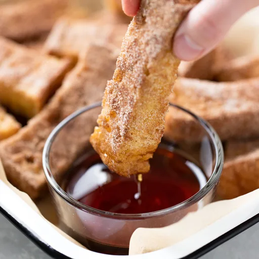 Bastones de torrijas francesas