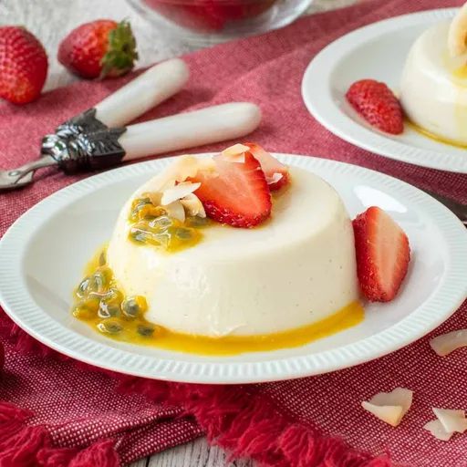 Panna cotta de coco