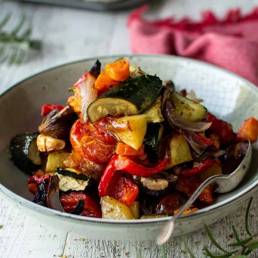 Receta de Verduras Asadas a la Italiana