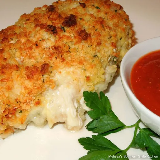 Pechugas de pollo rellenas de provolone al horno