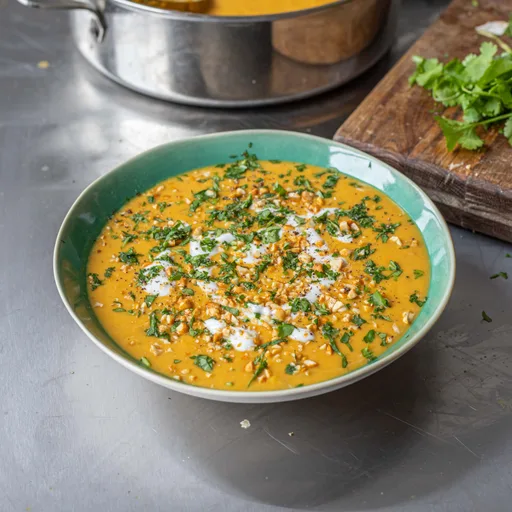 Spicy Peanut and Squash Soup