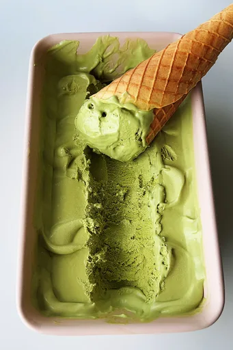 Matcha Ice Cream (No Machine; No Churn; No Eggs)