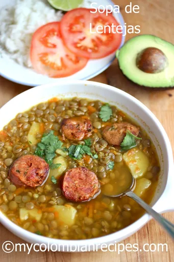 Receta de Sopa de Lentejas Colombiana