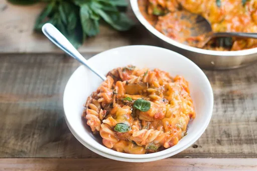 Pasta vegetariana dominical integral