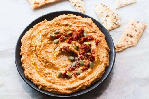 Hummus cremoso de tomates secos (sin tahini)
